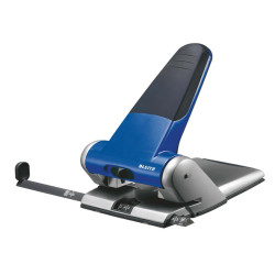 Perforatore 5180 - passo 8 cm - max 65 fogli - 2 fori - blu - Leitz