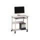 DURABLE PC Workstation System Computer Trolley 75FH - Postazione di lavoro - mobile - rettangolare - grigio - grigio base