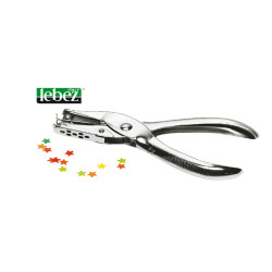 Perforatore a pinza 5820 - 1 foro a stella - metallo - Lebez