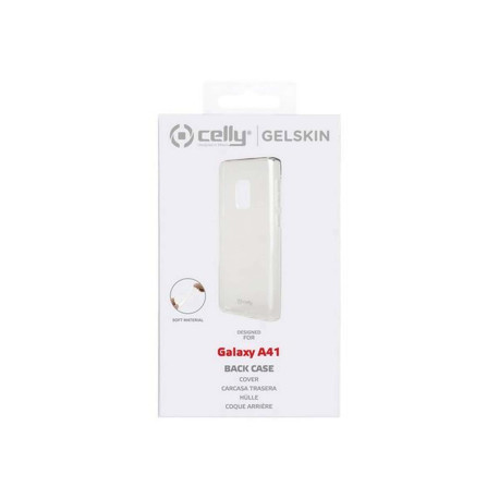 Celly Gelskin GELSKIN906 - Cover per cellulare - TPU (poliuretano termoplastico) - trasparente - per Samsung Galaxy A41