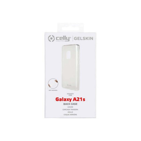 Celly Gelskin GELSKIN920 - Cover per cellulare - TPU (poliuretano termoplastico) - trasparente - per Samsung Galaxy A21s