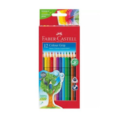 Astuccio cartone da 12 matite colorate acquerellabili Colour Grip