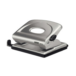 Perforatore FMC25+ - max 30 fogli - 2 fori - passo 8 cm - argento - Rapid