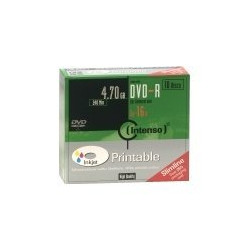 Intenso - 10 x DVD-R (G) - 4.7 GB (240 min) 16x - superfice stampabile con ink jet - Astuccio CD Slim
