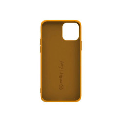 Celly LEAF LEAF1001YL - Cover per cellulare - silicone, TPU (poliuretano termoplastico) - giallo - per Apple iPhone 11