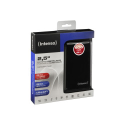 Intenso Memory Case - HDD - 500 GB - esterno (portatile) - 2.5" - USB 3.0 - 5400 rpm - buffer: 8 MB - nero