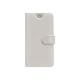 Celly Wally Unica XL - Flip cover per cellulare - ecopelle - bianco