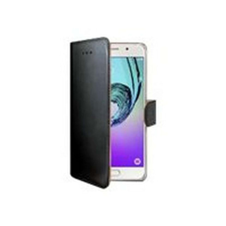 Celly Wally WALLY643 - Flip cover per cellulare - similpelle - nero - per Samsung Galaxy A3 (2017)