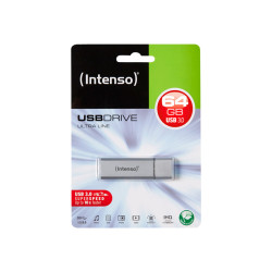 Intenso Ultra Line - Chiavetta USB - 64 GB - USB 3.0 - argento