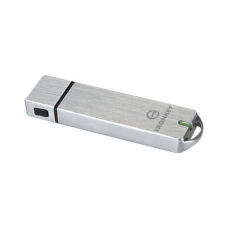 IronKey Basic S1000 - Chiavetta USB - crittografato - 128 GB - USB 3.0 - FIPS 140-2 Level 3 - Compatibile TAA