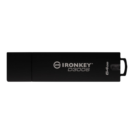 IronKey D300S - Chiavetta USB - crittografato - 64 GB - USB 3.1 Gen 1 - FIPS 140-2 Level 3 - Compatibile TAA