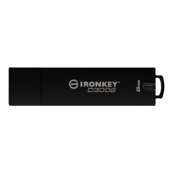 IronKey D300S - Chiavetta USB - crittografato - 8 GB - USB 3.1 Gen 1 - FIPS 140-2 Level 3 - Compatibile TAA