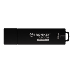 IronKey D300S Managed - Chiavetta USB - crittografato - 16 GB - USB 3.1 Gen 1 - FIPS 140-2 Level 3 - Compatibile TAA