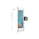 Celly WALLY800WH - Flip cover per cellulare - plastica, similpelle - bianco - per Apple iPhone 7