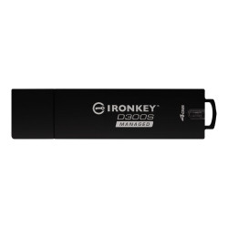 IronKey D300S Managed - Chiavetta USB - crittografato - 4 GB - USB 3.1 Gen 1 - FIPS 140-2 Level 3 - Compatibile TAA