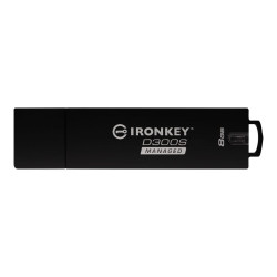 IronKey D300S Managed - Chiavetta USB - crittografato - 8 GB - USB 3.1 Gen 1 - FIPS 140-2 Level 3 - Compatibile TAA