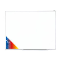 Iternet - Lavagna bianca - montabile a parete - 600 x 900 mm - acciaio laccato - magnetica - cornice in alluminio