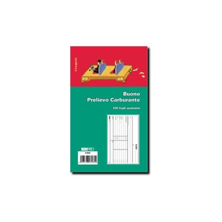 Edipro - Blocco prelievo carburante - 100 fogli - 170 x 99 mm
