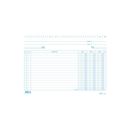 Edipro - Modulo debito/credito/bilancio - 100 fogli - 240 x 170 mm - orizzontale