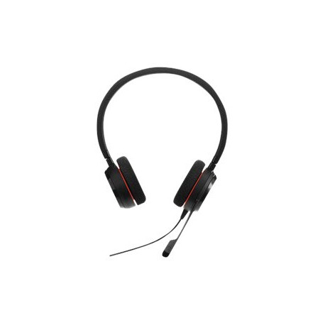Jabra Evolve 20 MS stereo - Cuffie con microfono - over ear - cablato - USB - Certificato per Skype for Business