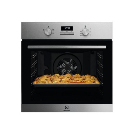 Electrolux EOH3H00X - Forno - da incasso - nicchia - larghezza: 56 cm - prof. 55 cm - altezza: 58 cm - con sistema autopulente 