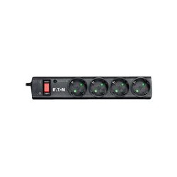 Eaton Protection Strip PS4D - Protezione picchi - corrente alternata 220-250 V - 2500 Watt - connettori di uscita 4 - nero