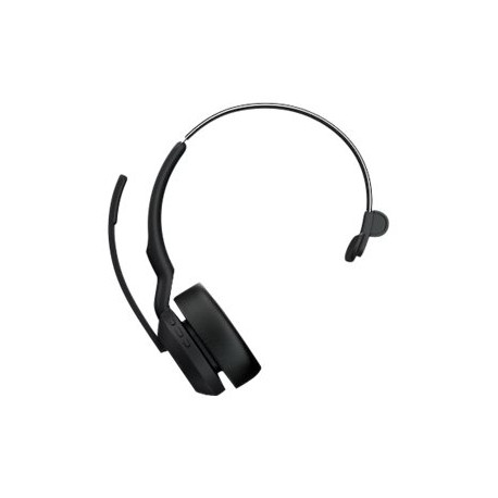 Jabra Evolve2 55 MS Mono - Cuffie con microfono - on-ear - Bluetooth - senza fili - eliminazione rumore attivata - USB-C tramit