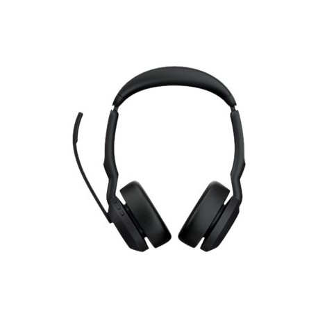 Jabra Evolve2 55 MS Stereo - Cuffie con microfono - on-ear - Bluetooth - senza fili - eliminazione rumore attivata - USB-A - ne