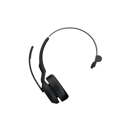 Jabra Evolve2 55 UC Mono - Cuffie con microfono - on-ear - Bluetooth - senza fili - eliminazione rumore attivata - USB-A - nero