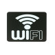 Pittogramma adesivo - Wifi - 16 x 16 cm - PVC - nero/bianco - Stilcasa