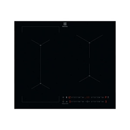Electrolux EIS62449C - Piano cottura a induzione - 4 piastre - Nicchia - larghezza: 56 cm - profondità 49 cm - nero