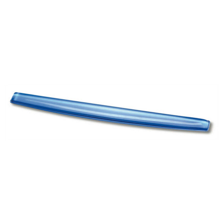 Poggiapolsi da tastiera - gel - blu trasparente - Fellowes