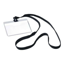 DURABLE - Badge per il nome - per 60 x 90 mm - nero, trasparente (pacchetto di 10)