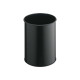 DURABLE - Cestino della spazzatura - rotondo - 15 L - acciaio - nero