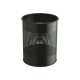DURABLE - Cestino della spazzatura - rotondo - 15 L - acciaio - nero