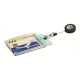 DURABLE - Porta biglietto da visita - per 54 x 85 mm - clip - trasparente (pacchetto di 10)