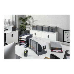 DURABLE VARICOLOR TRAY SET - Vassoio per lettere - 5 compartimenti - grigio antracite