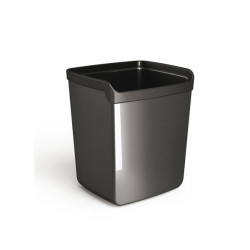 Bicchiere portapenne Mydesk - 8,7 x 7,4 x 10 cm - nero - Arda