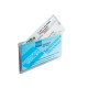 Porta Cards - 2 tasche - 9,5 x 6,5 cm - trasparente - Favorit - conf. 50 pezzi