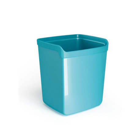 Bicchiere portapenne Mydesk - 8,7 x 7,4 x 10 cm - turchese - Arda