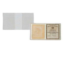 Porta carta identità - PVC - 15,5 x 11 cm - trasparente - Sei Rota - conf. 100 pezzi