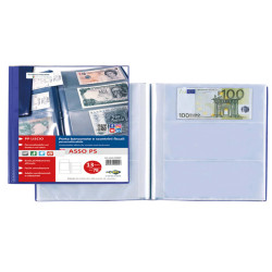 Porta scontrini e banconote Asso PS - 21 x 29.7 cm - blu - Sei Rota