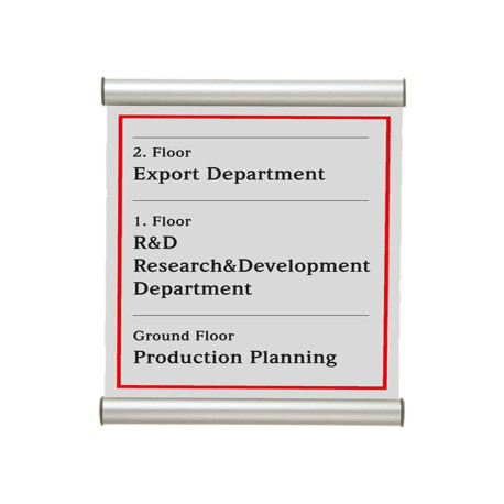 Porta targa appendibile Door Sign - A5 - 15 x 21 cm - Tecnostyl