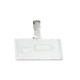 Portabadge rigido Pocket - clip in plastica - 5,3 x 8,5 cm - Fellowes