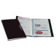Portabiglietti da visita Office Suites - 120 tasche - con custodia - 11,4x19,2 cm - nero - Fellowes
