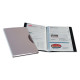 Portabiglietti da visita Office Suites - 120 tasche - con custodia - 11,4x19,2 cm - silver - Fellowes