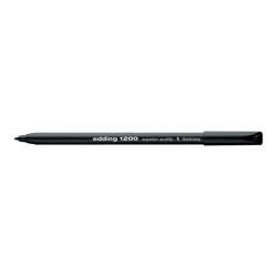 edding 1200 - Penna punta in fibra - nero - inchiostro base acqua - 0.5-1 mm