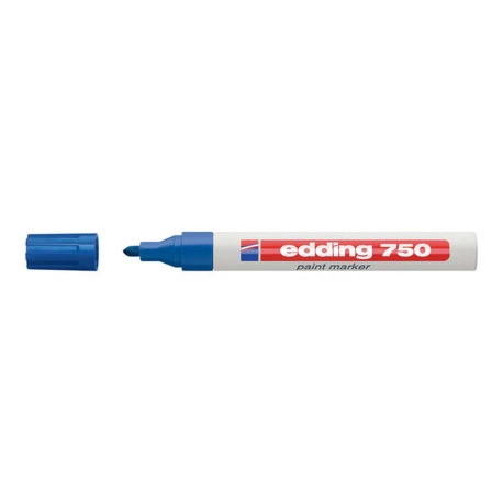 edding 750 paint - Marcatore - permanente - blu - inchiostro pigmentato - 2-4 mm