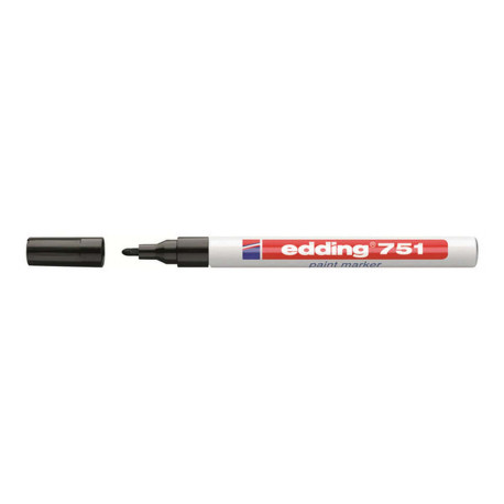 edding 751 paint - Marcatore - permanente - nero - inchiostro pigmentato - 1-2 mm