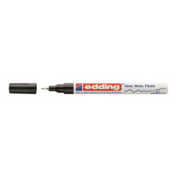edding 780 gloss paint - Marcatore - permanente - per vetro, metallo, plastica - nero - inchiostro pigmentato - 0.8 mm